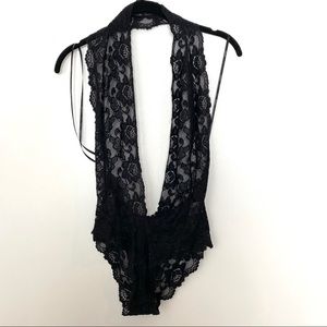 Sheer Black Bodysuit